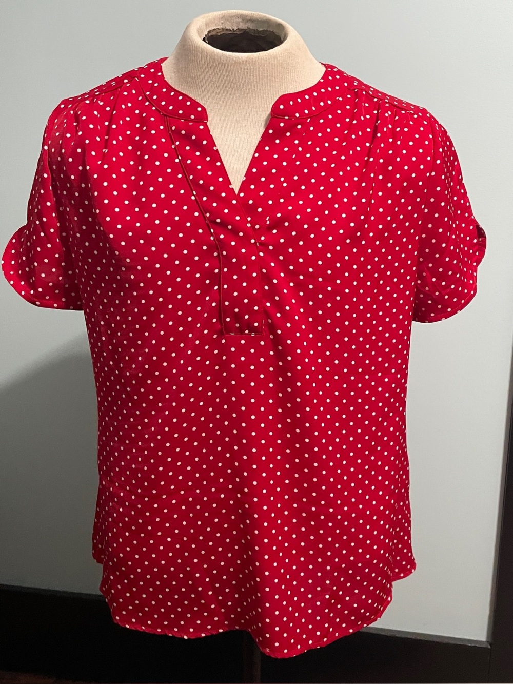 Allegra K Large Red Blouse